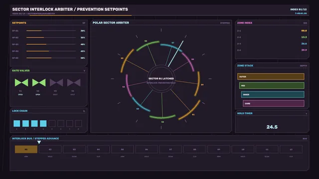 Polar sector arbiter control interface — control interface wallpaper at 3840x2160