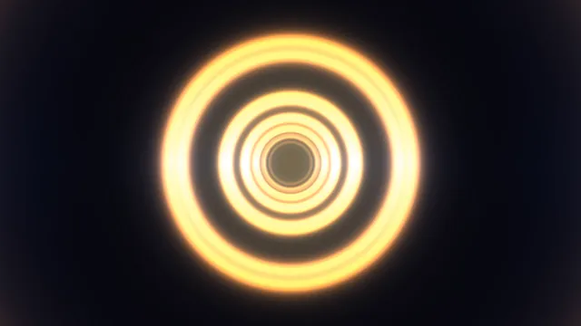 Concentric amber rings in deep negative space — concentric rings wallpaper at 3840x2160