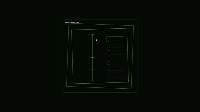 Green wireframe interface on a black field — wireframe wallpaper at 3840x2160