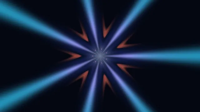 Blue and violet light geometry in radial motion — radial light wallpaper at 3840x2160