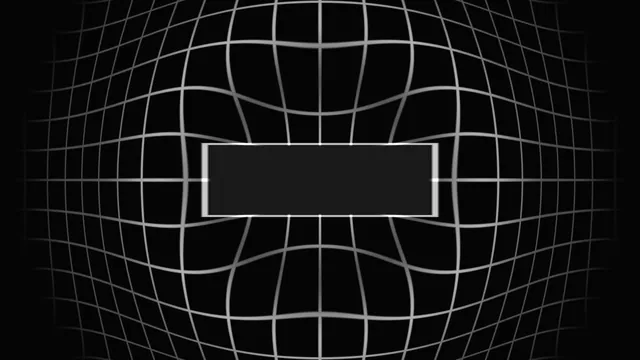 Curved monochrome grid with central rectangle — warped grid wallpaper at 3840x2160