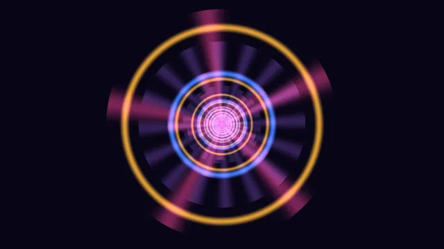 Concentric rings in violet and amber light — concentric rings wallpaper at 3840x2160