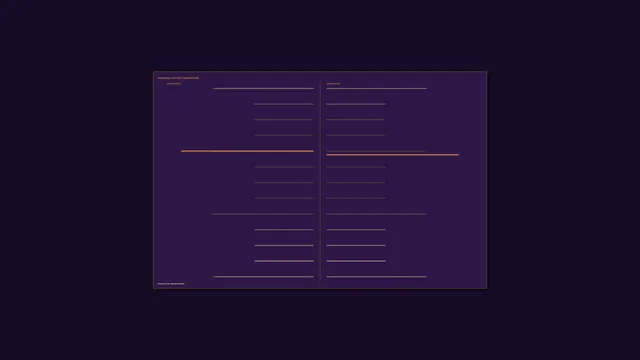 Violet offset grid with amber horizontal lines — violet wallpaper at 3840x2160